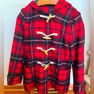 Gap red plaid jacket.